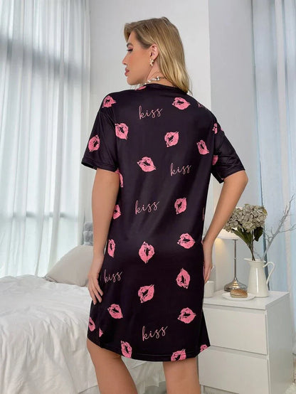 Z Black Kiss Print for Women