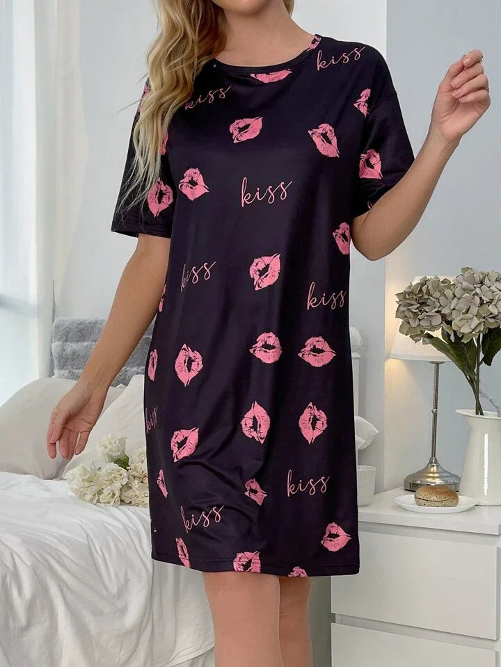 Z Black Kiss Print for Women