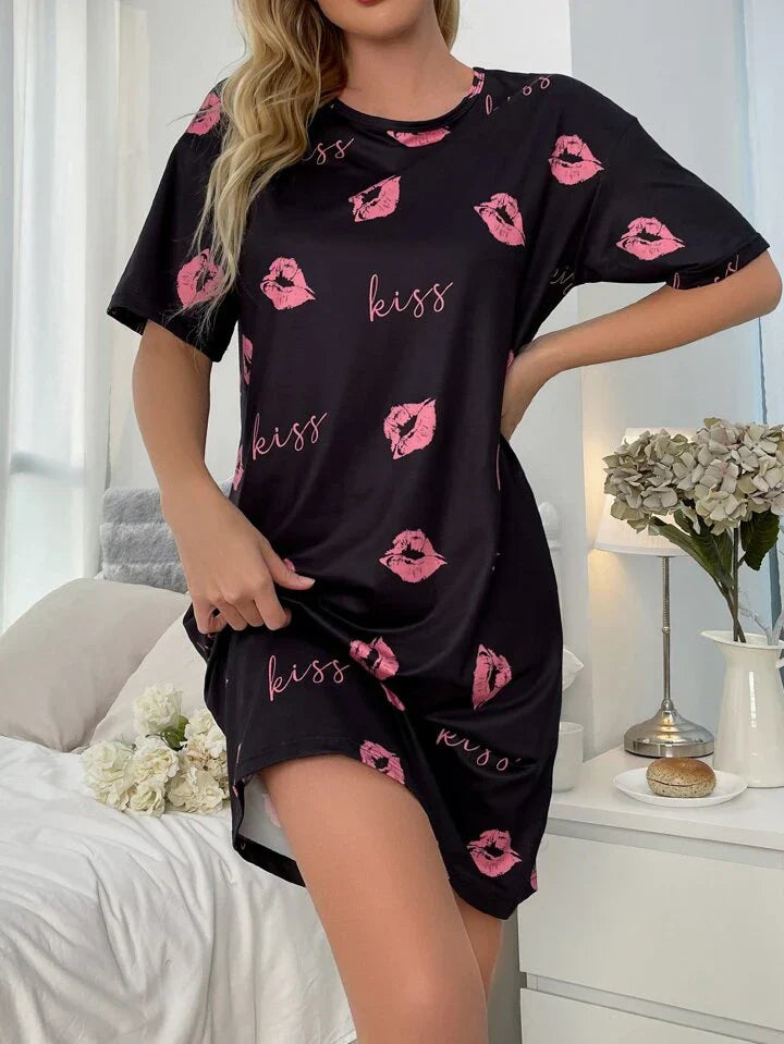 Z Black Kiss Print for Women