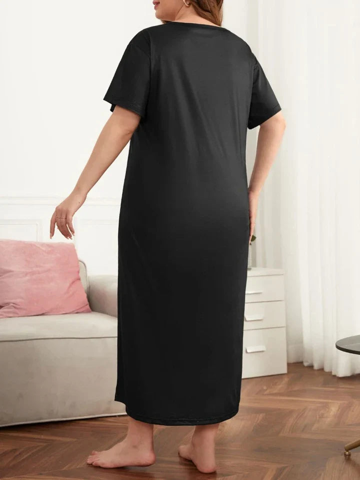 Hello Weekend black Nighty for Women