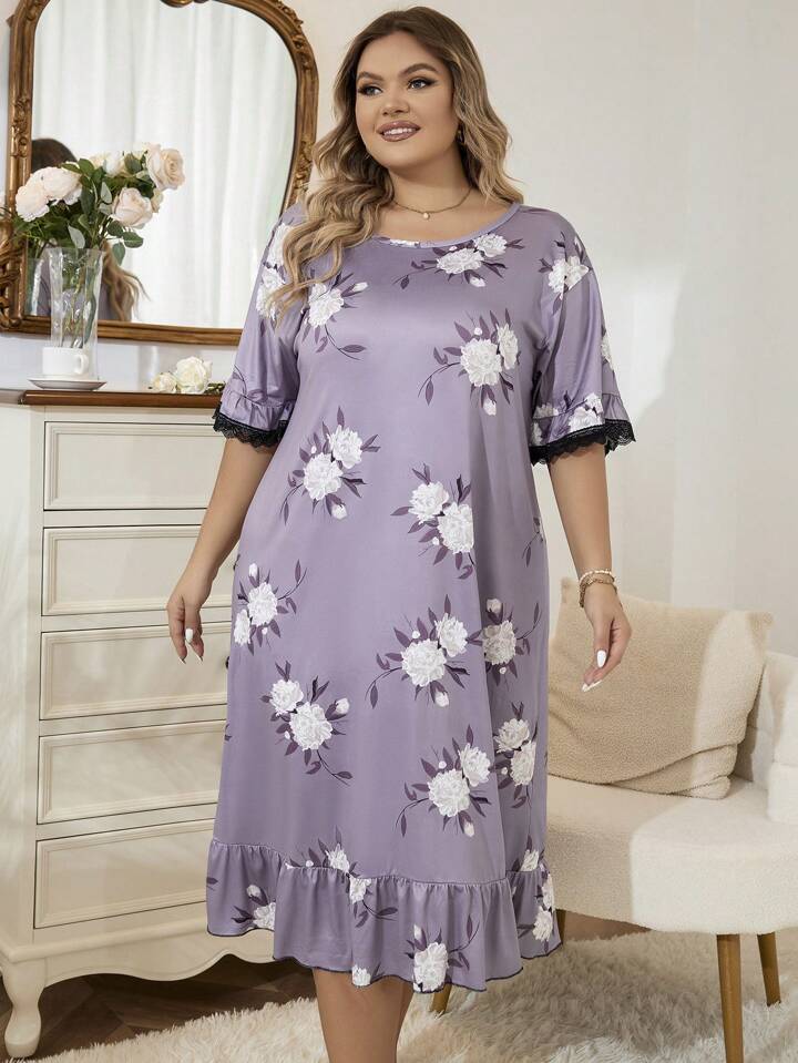 Purple Nightie for Cute Girl