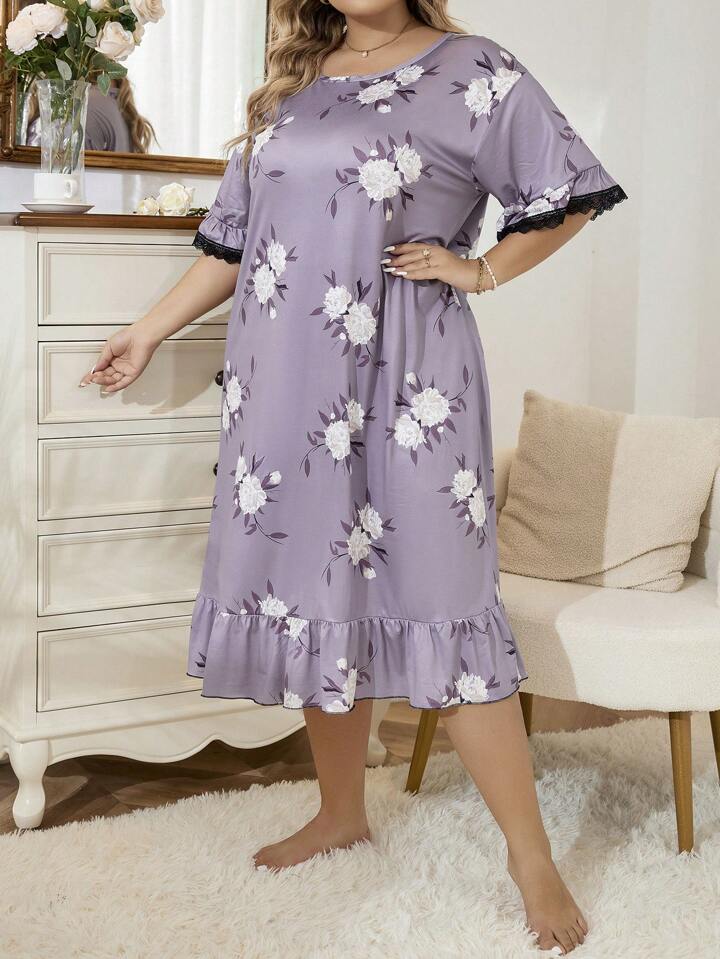 Purple Nightie for Cute Girl