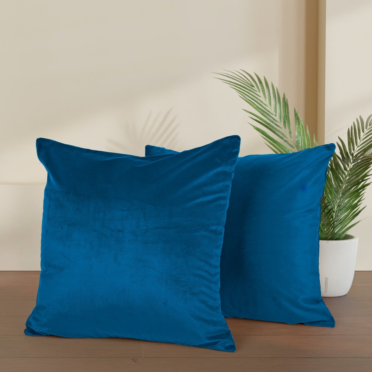 Ultra Premium Velvet Cushion Covers Set Of 2 Pieces, 18x18 inches (45x45 cm)